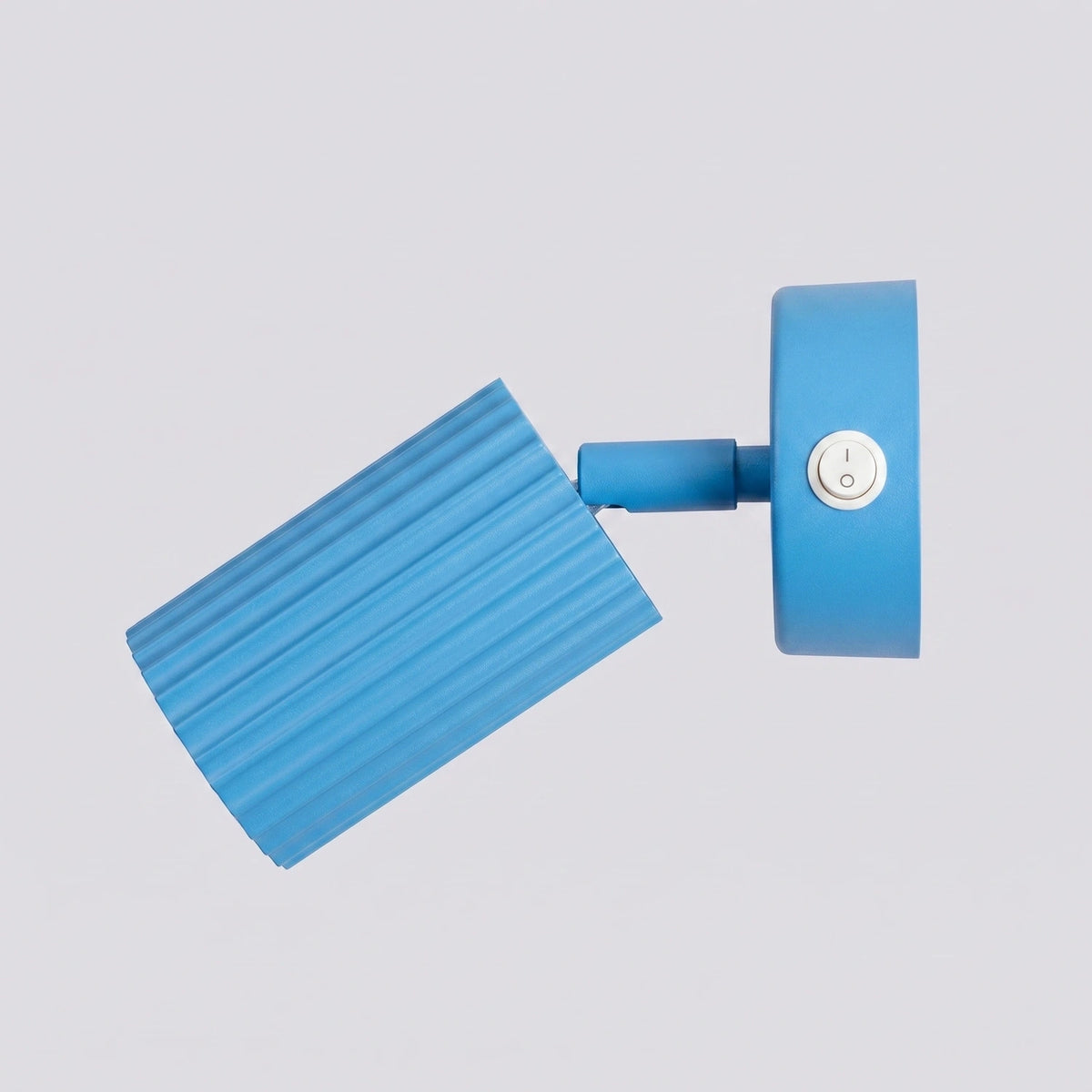 
Design Wandlampe „Karbon“ mit Schalter - Hellblau