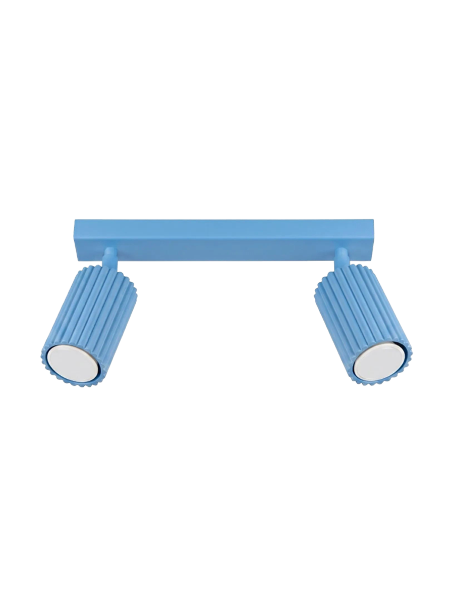 
Design Deckenlampe „Karbon“ 2-flammig - Hellblau