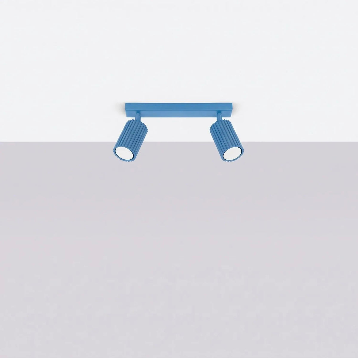 
Design Deckenlampe „Karbon“ 2-flammig - Hellblau