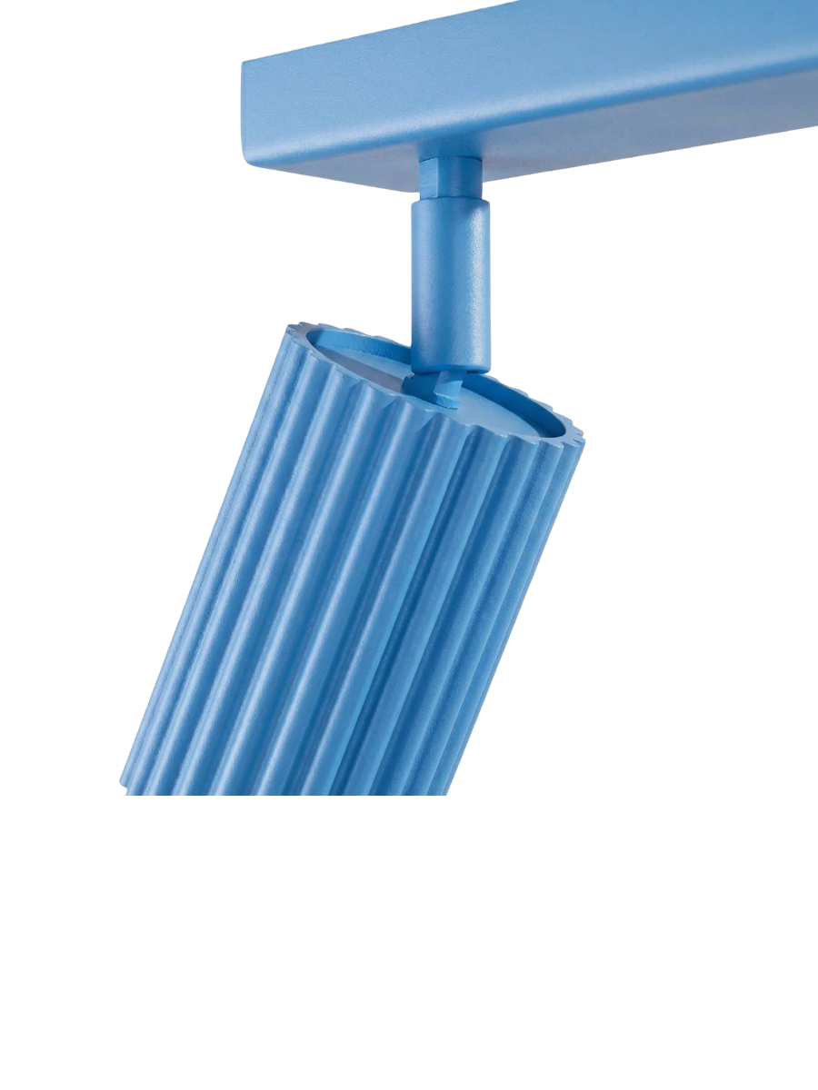 
Design Deckenlampe „Karbon“ 2-flammig - Hellblau