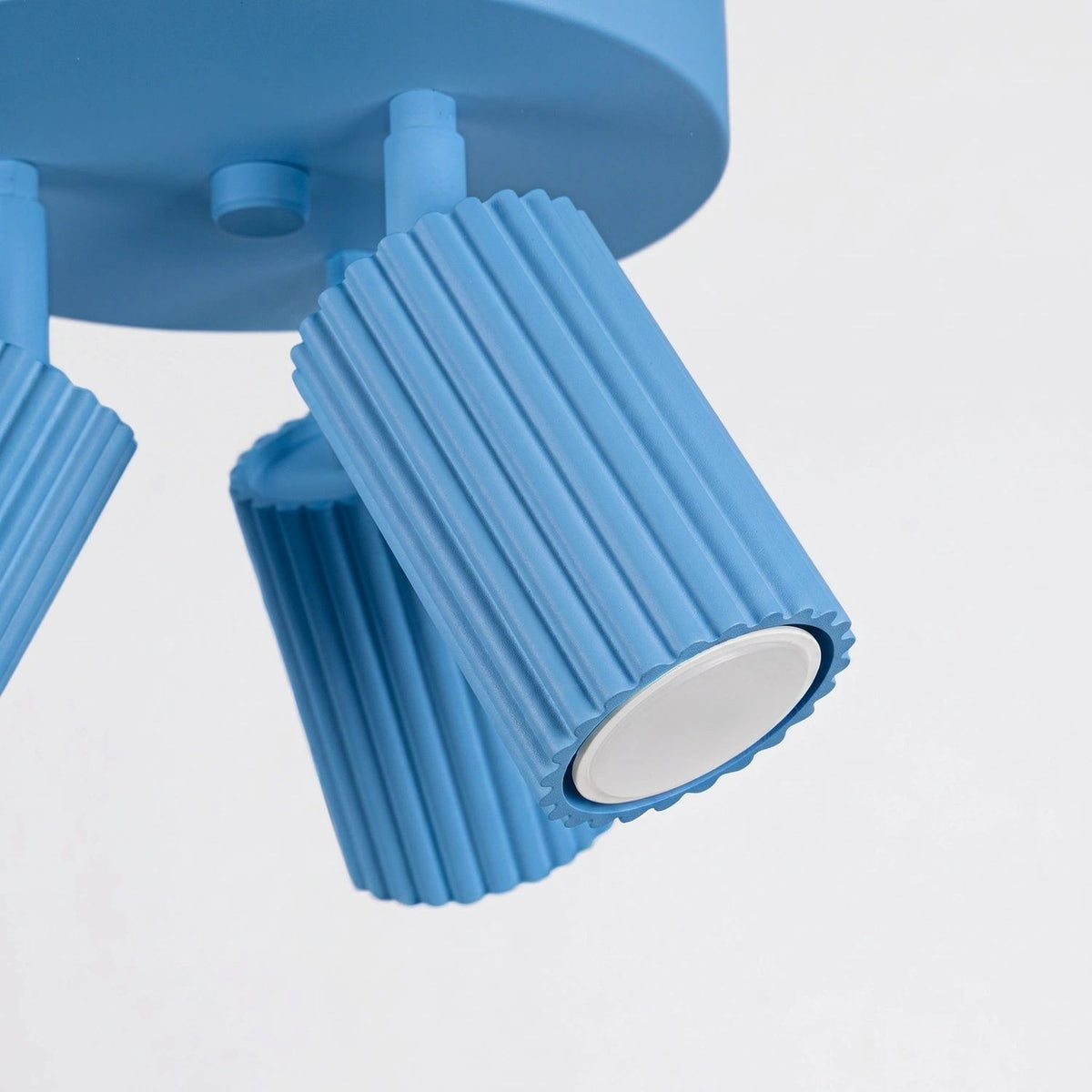 
Design Deckenlampe „Karbon II“ 3-flammig - Hellblau