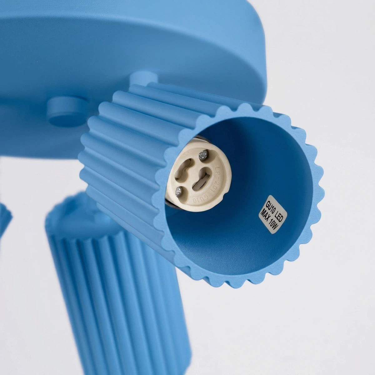 
Design Deckenlampe „Karbon II“ 3-flammig - Hellblau