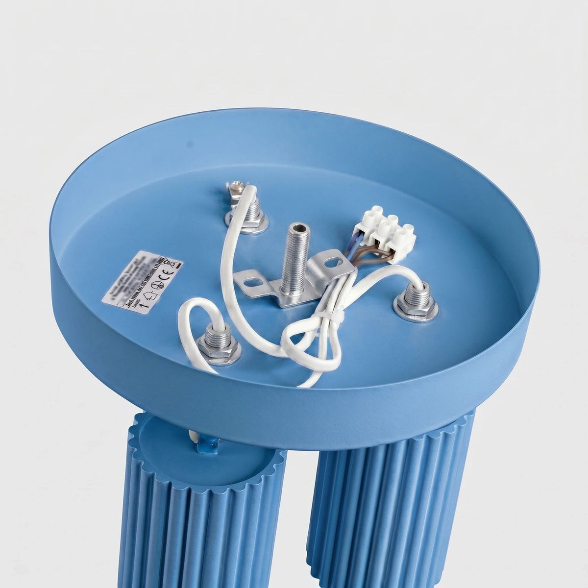 
Design Deckenlampe „Karbon II“ 3-flammig - Hellblau
