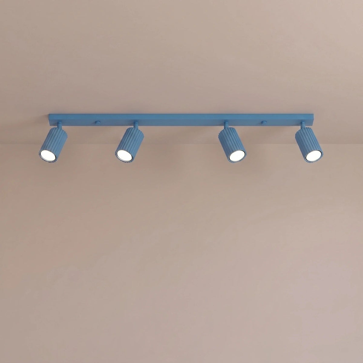 
Design Deckenlampe „Karbon“ 4-flammig - Hellblau