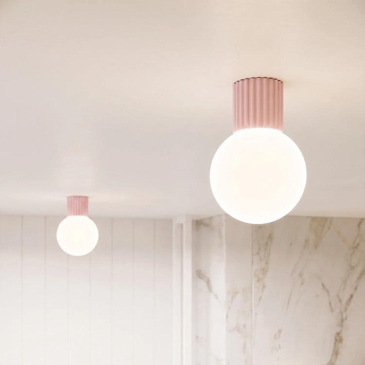 
Design Wand- & Badlampe „Halo“ - Rosa