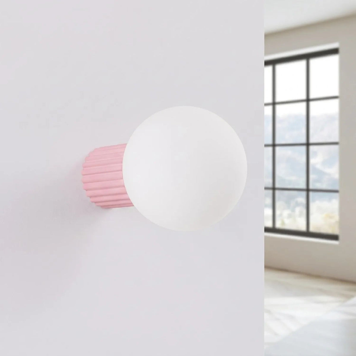 
Design Wand- & Badlampe „Halo“ - Rosa