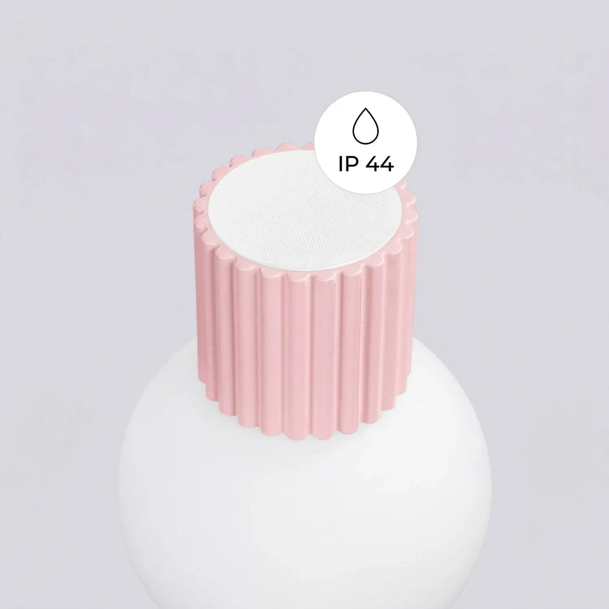
Design Wand- & Badlampe „Halo“ - Rosa