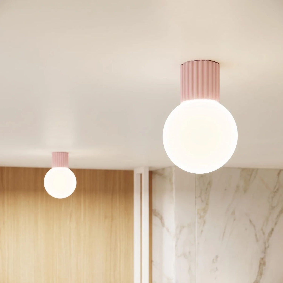 
Plafoniera di design «Halo» - Rosa