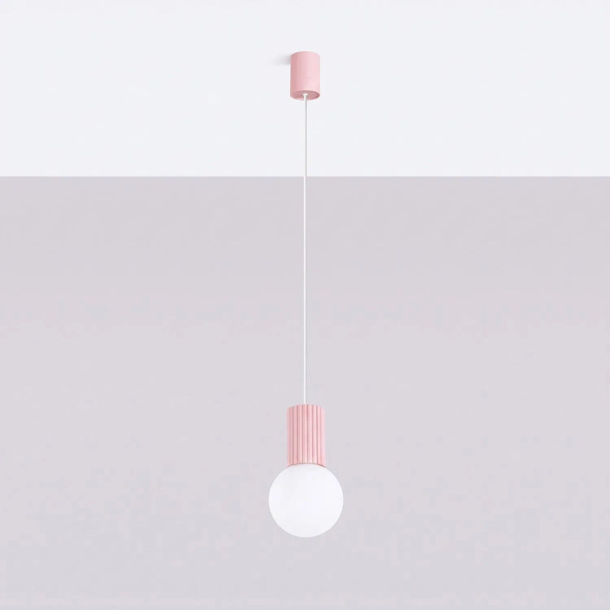 
Design Pendellampe „Halo“, 1-flammig - Rosa