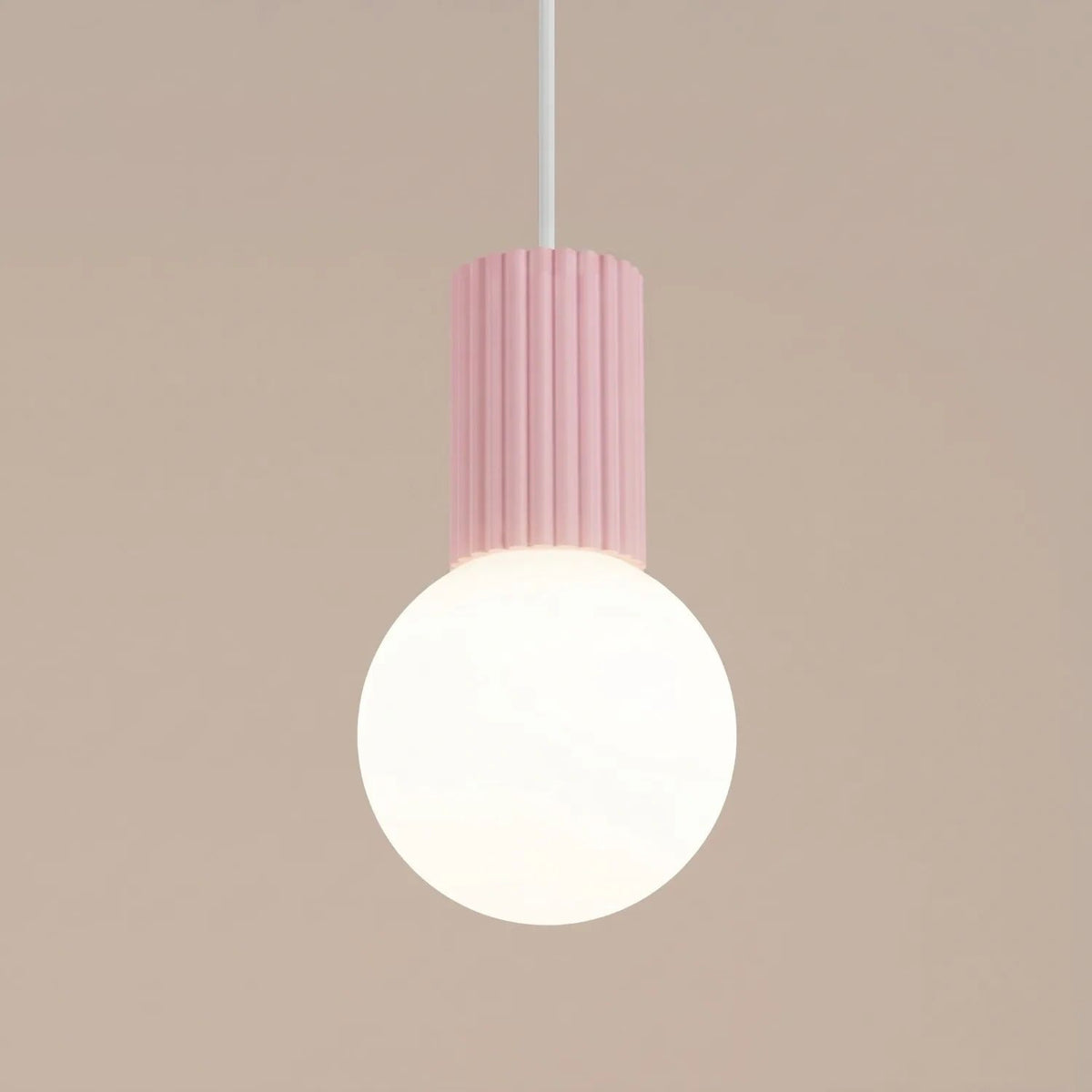 
Design Pendellampe „Halo“, 1-flammig - Rosa
