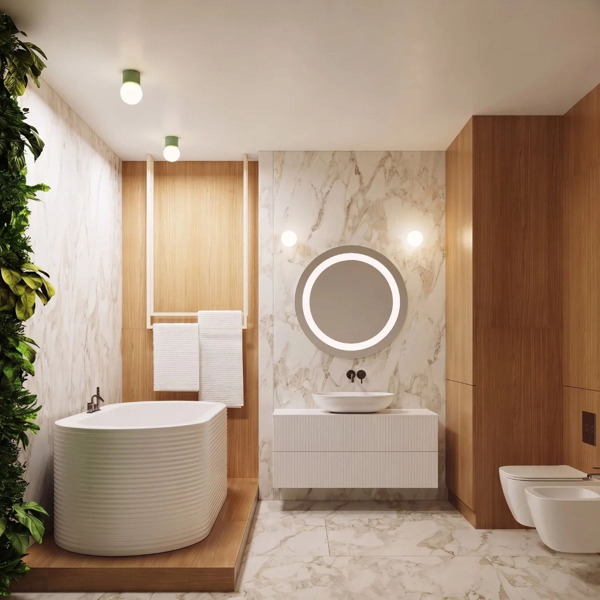 
Design Deckenlampe „Halo“ - Salbeigrün