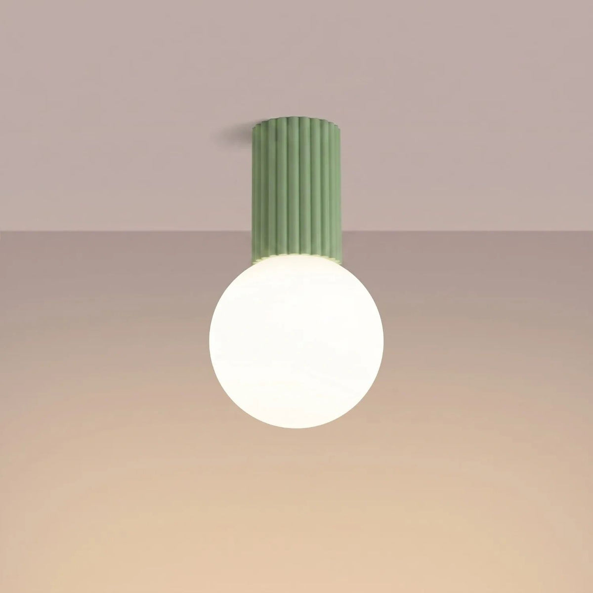 
Plafoniera di design «Halo» - Verde salvia