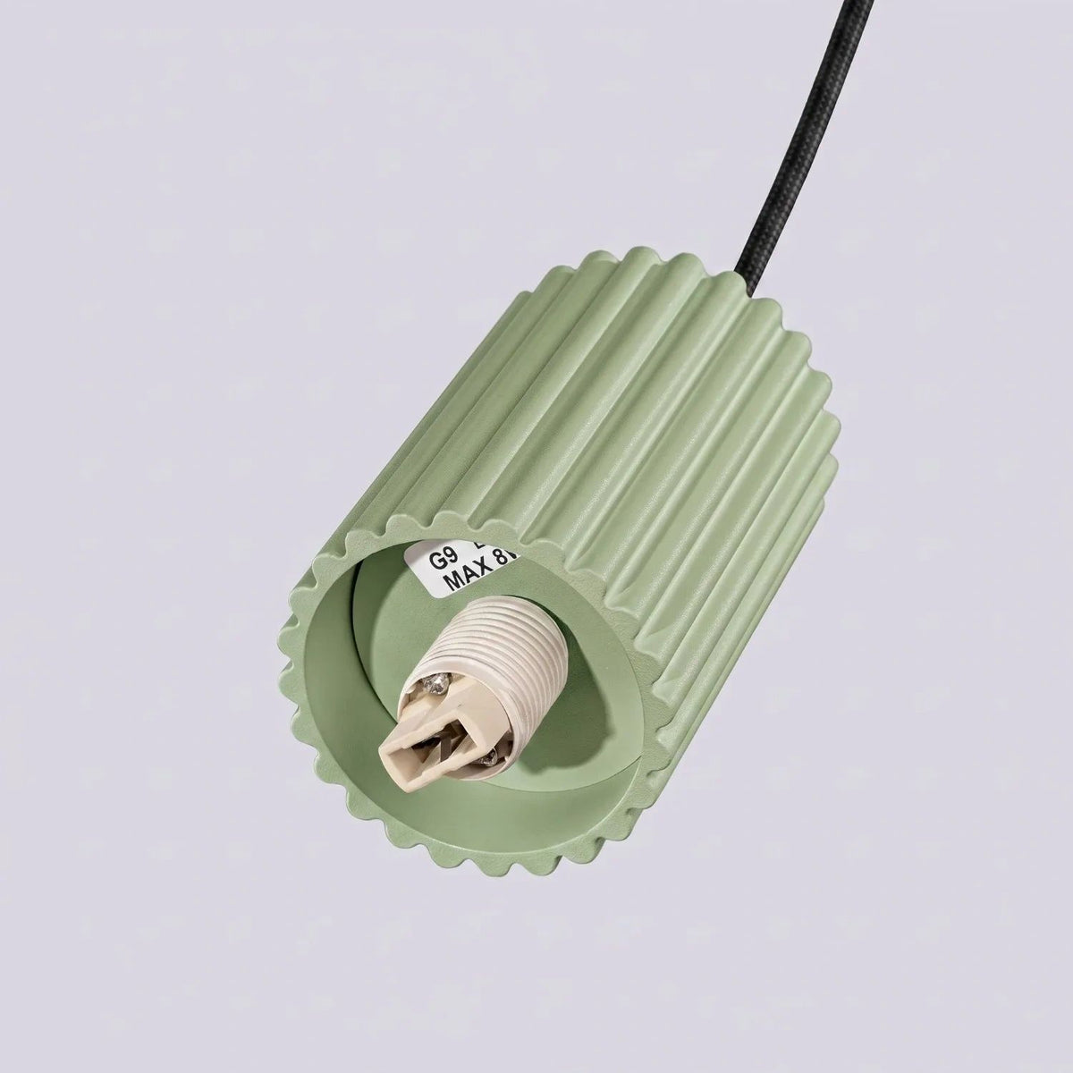 
Design Pendellampe „Halo“, 1-flammig - Salbeigrün