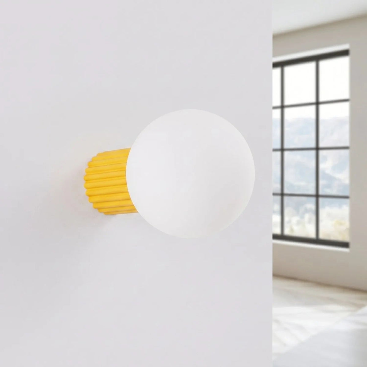 
Design Wand- & Badlampe „Halo“ - Gelb