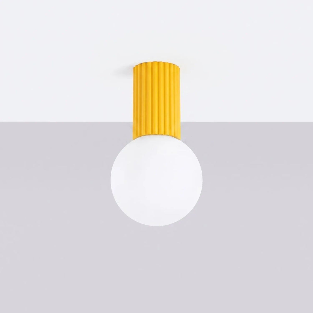 
Plafoniera di design «Halo» - Giallo