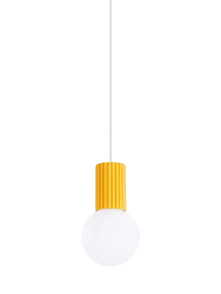 
Design Pendellampe „Halo“, 1-flammig - Gelb