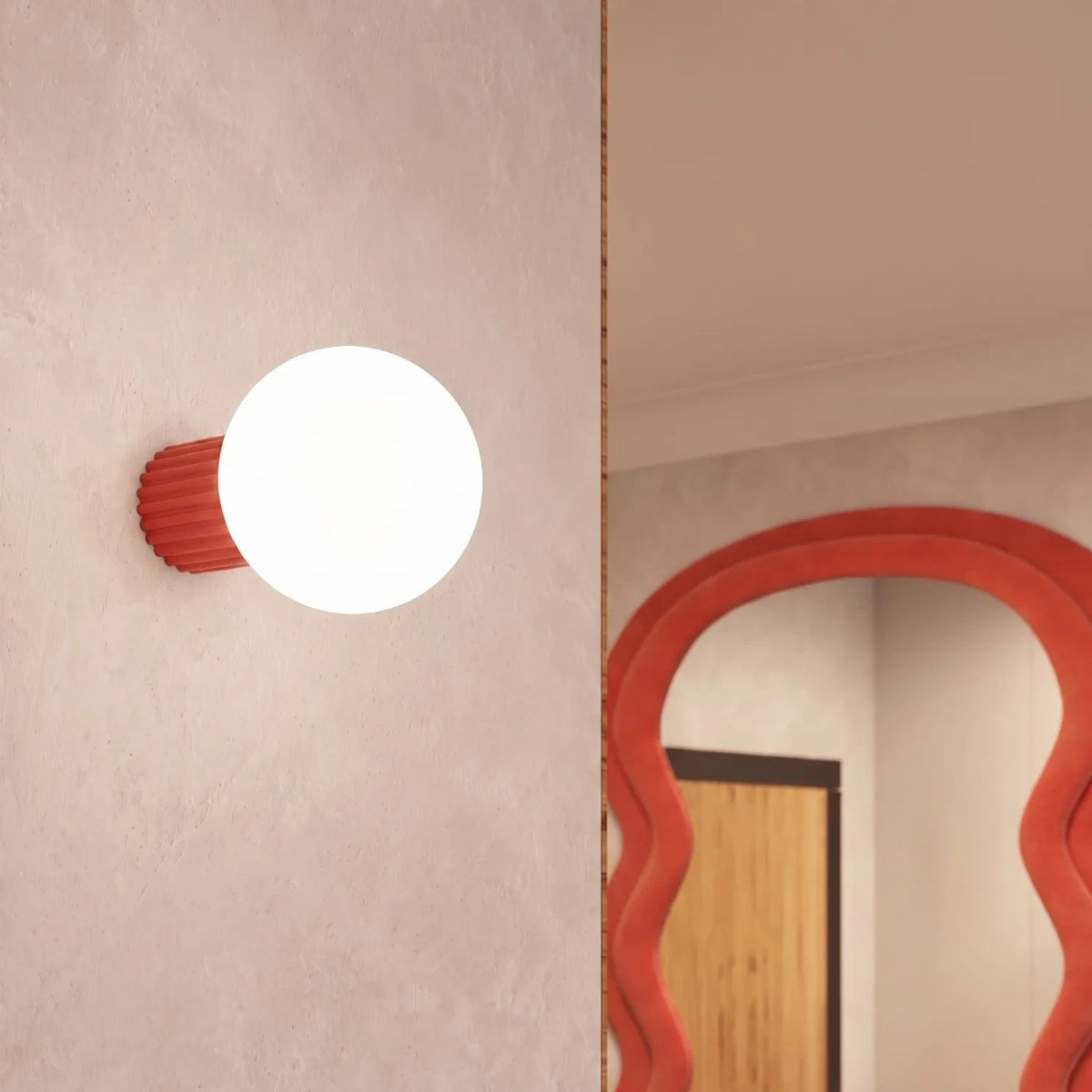 
Design Deckenlampe „Halo“ - Rot
