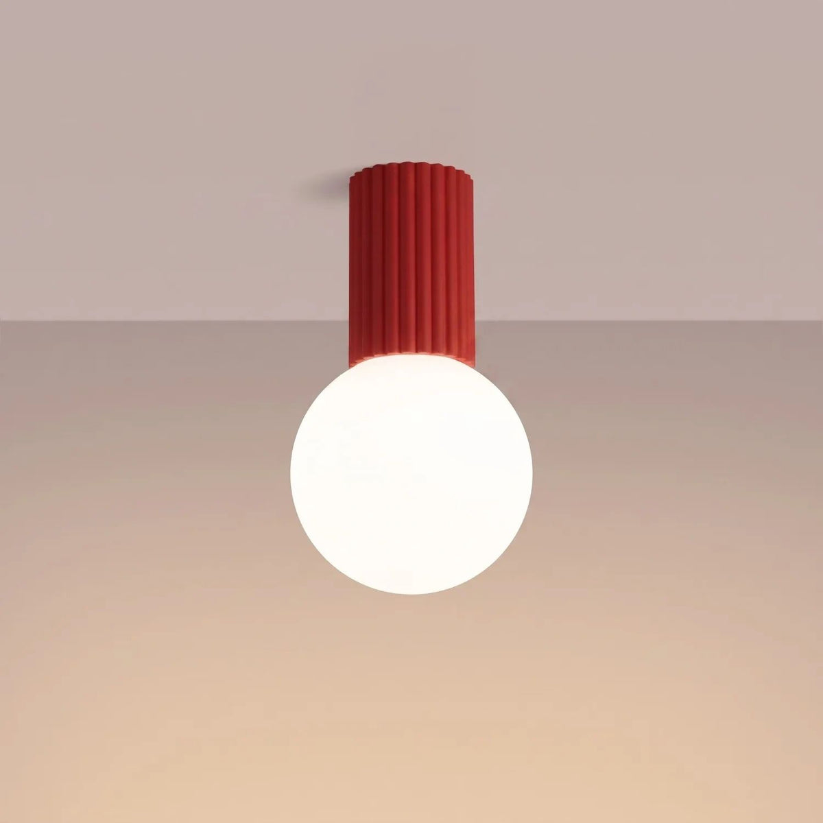 
Design Deckenlampe „Halo“ - Rot