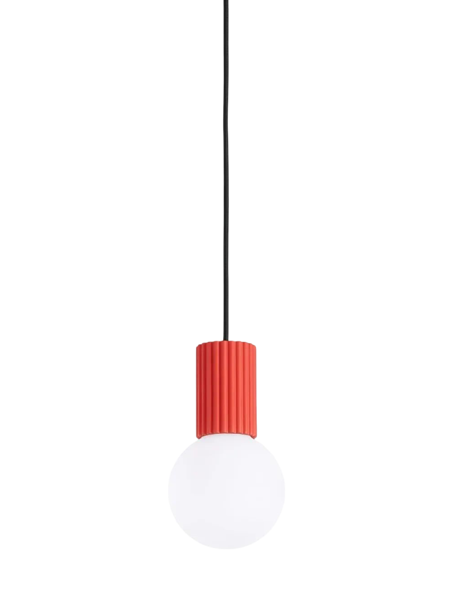 
Design Pendellampe „Halo“, 1-flammig - Rosa