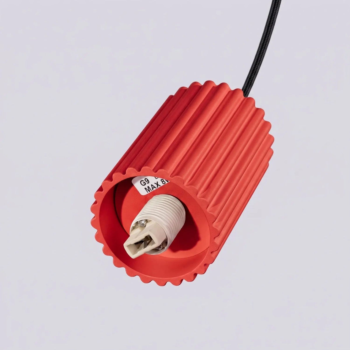 
Design Pendellampe „Halo“, 1-flammig - Rot