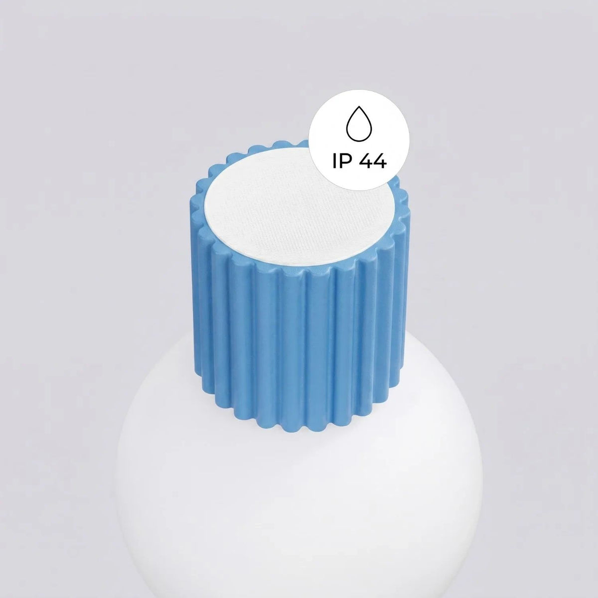 
Lampada da parete e da bagno di design «Halo» - Azzurro chiaro