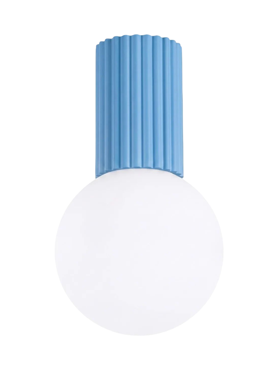 
Design Deckenlampe „Halo“ - Hellblau