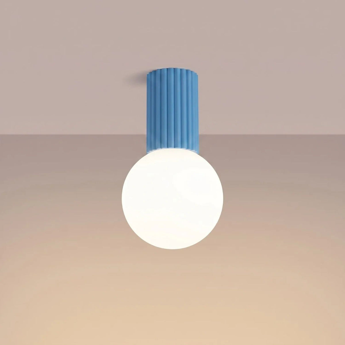 
Plafoniera di design «Halo» - Azzurro chiaro