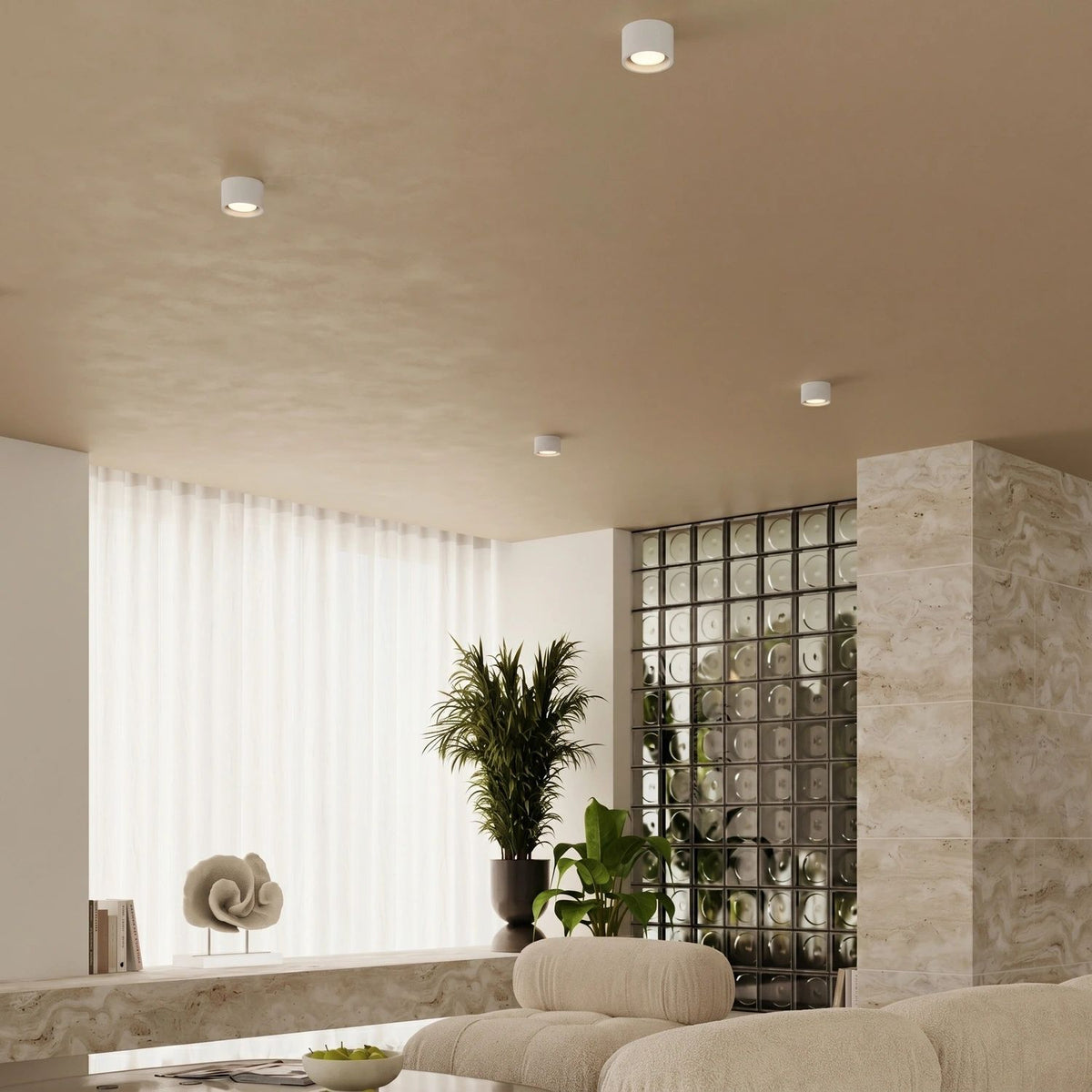 
Design Deckenlampe „Modo“ 1-flammig - Weiss