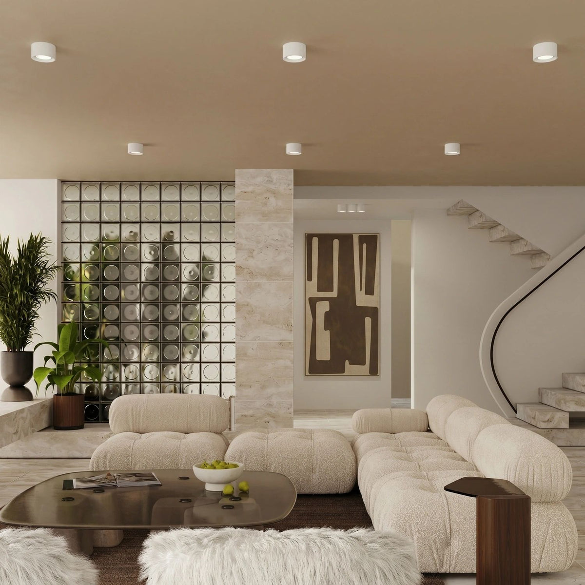 
Design Deckenlampe „Modo“ 2-flammig - Weiss