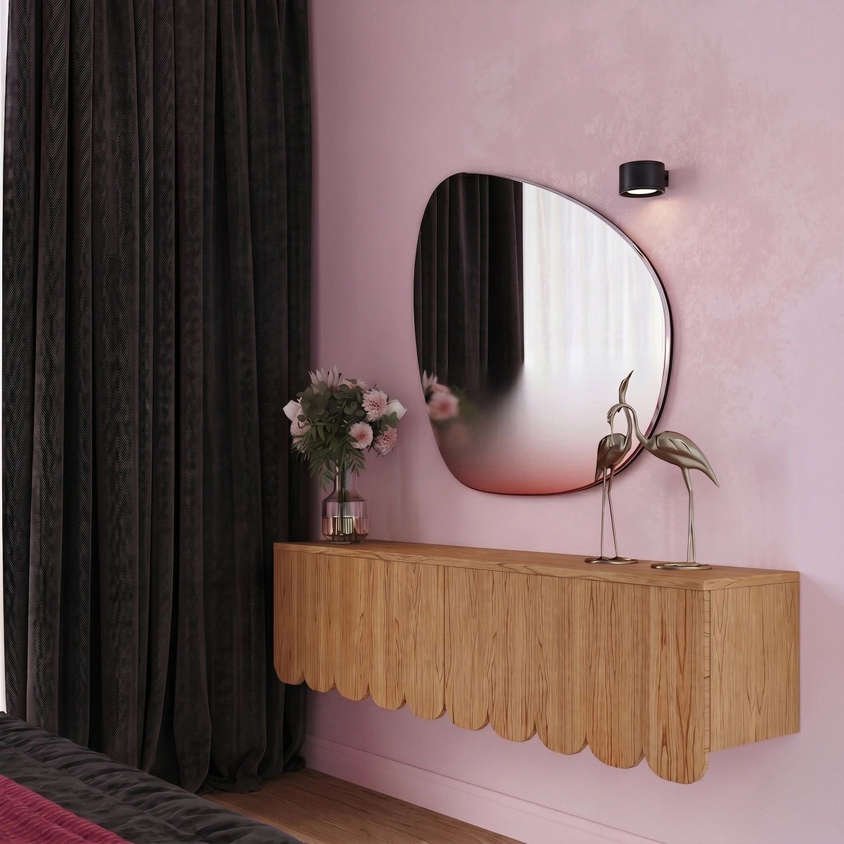 
Design Wandlampe „Modo“ 1-flammig - Schwarz
