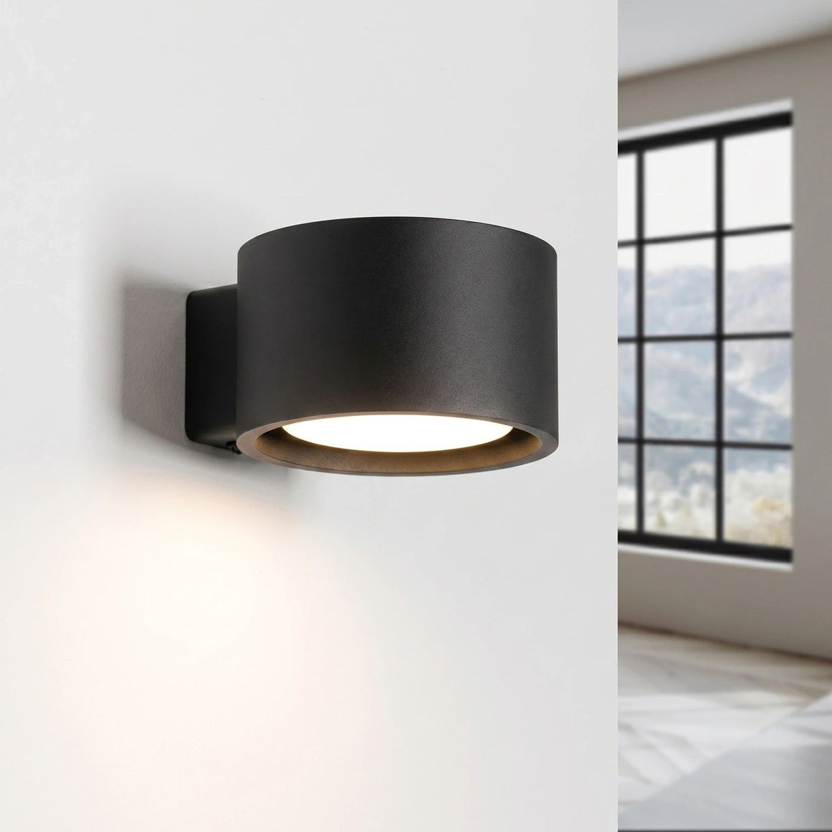 
Design Wandlampe „Modo“ 1-flammig - Schwarz