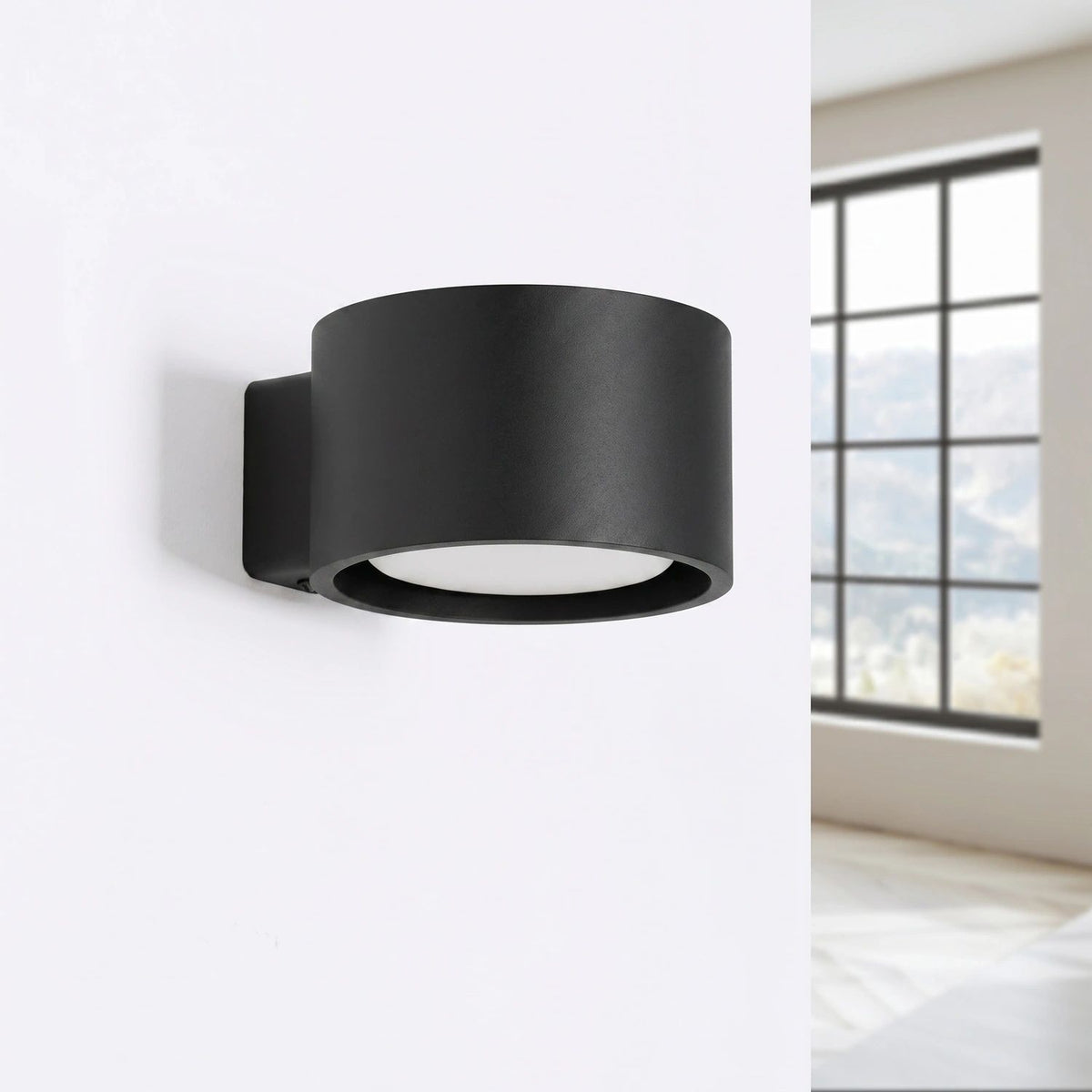 
Design Wandlampe „Modo“ 1-flammig - Schwarz