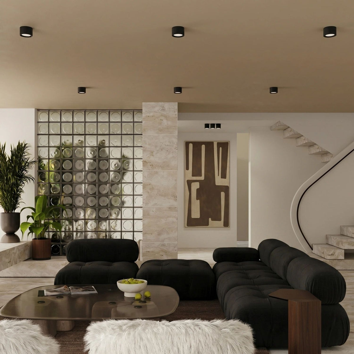 
Design Deckenlampe „Modo“ 1-flammig - Schwarz