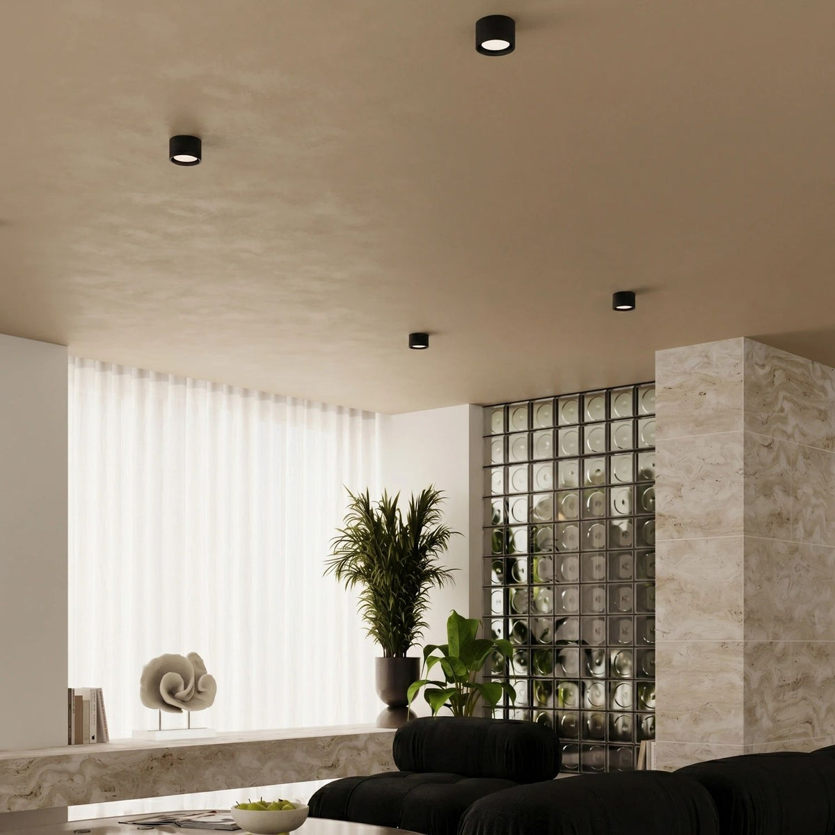 
Design Deckenlampe „Modo“ 1-flammig - Schwarz