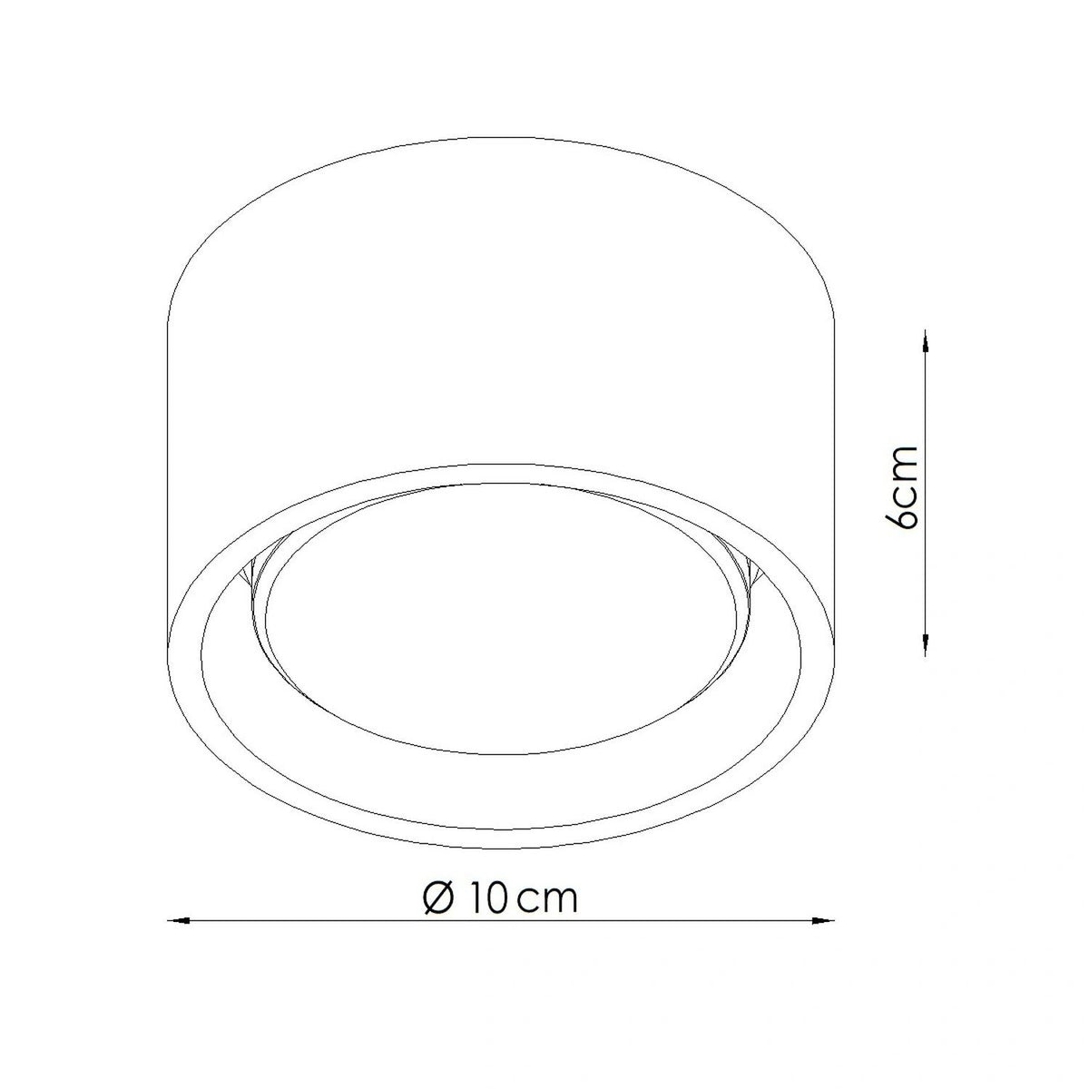 
Design Deckenlampe „Modo“ 1-flammig - Schwarz