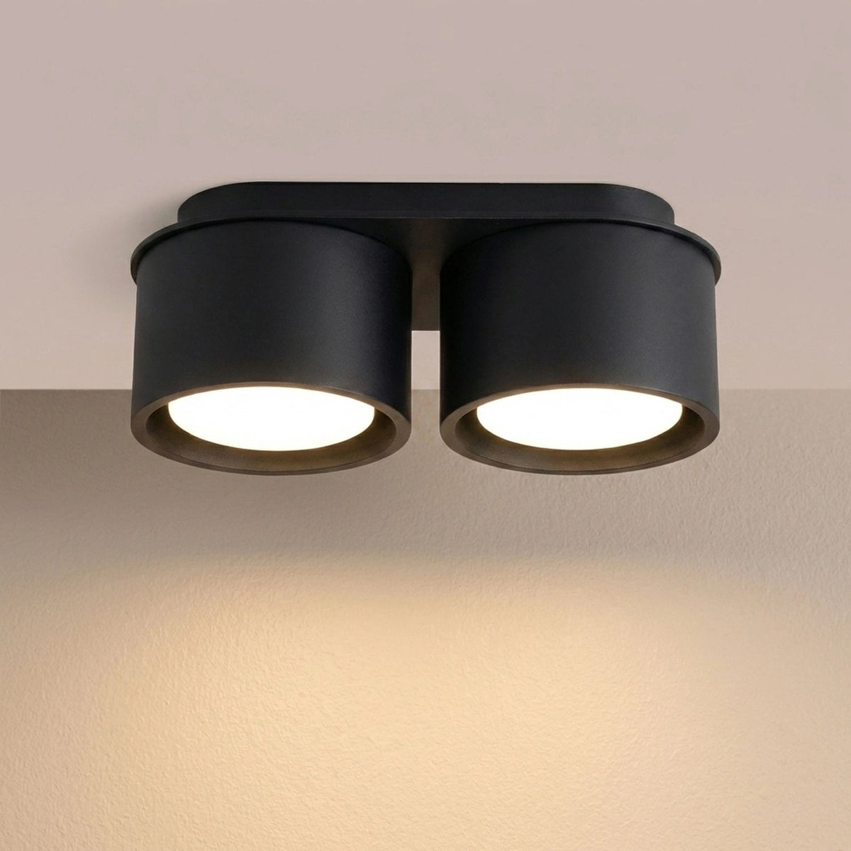
Design Deckenlampe „Modo“ 2-flammig - Schwarz