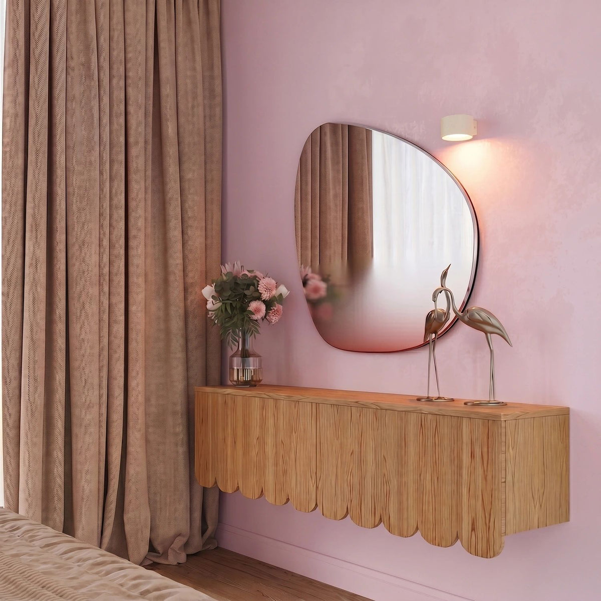 
Design Wandlampe „Modo“ 1-flammig - Beige