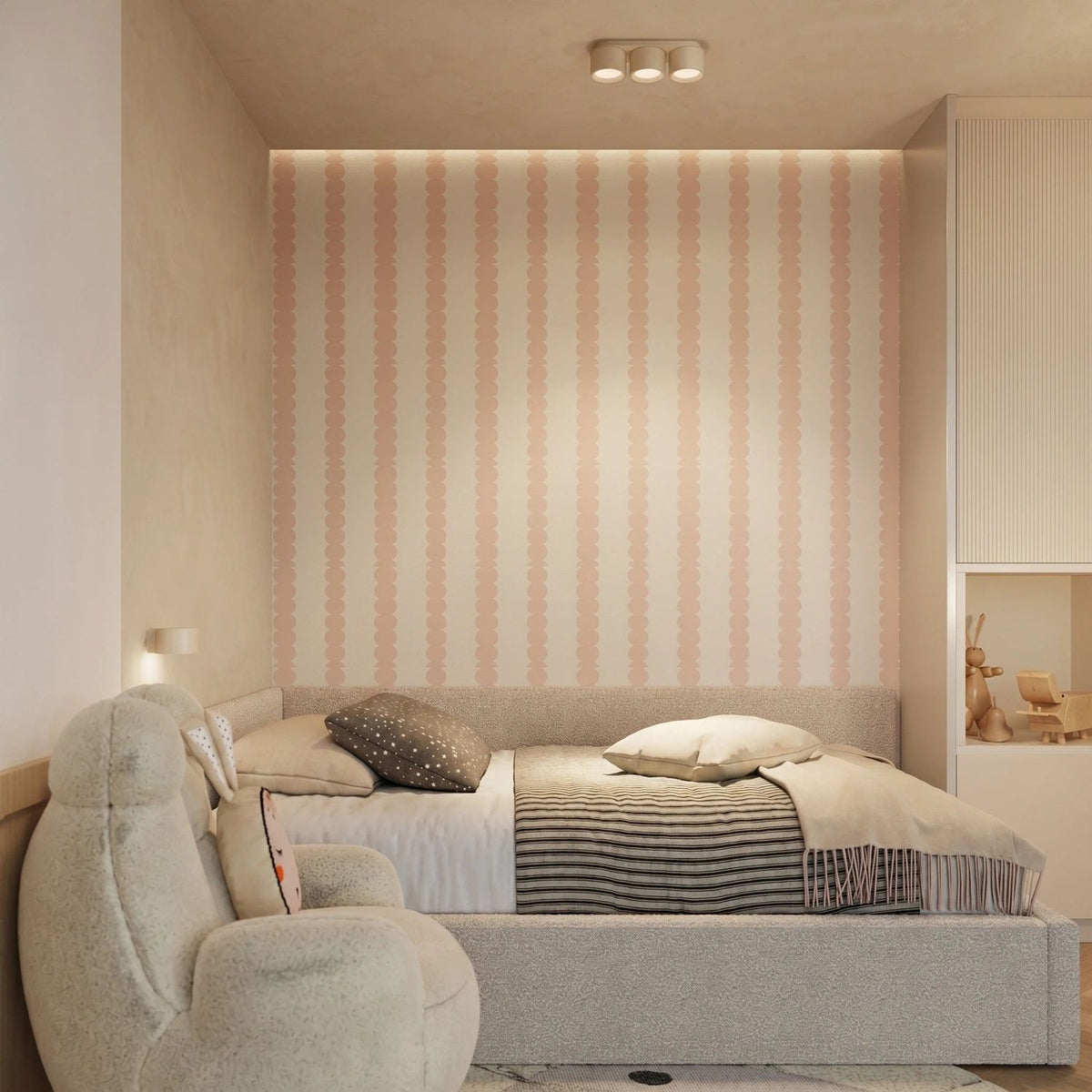 
Design Wandlampe „Modo“ 1-flammig - Beige