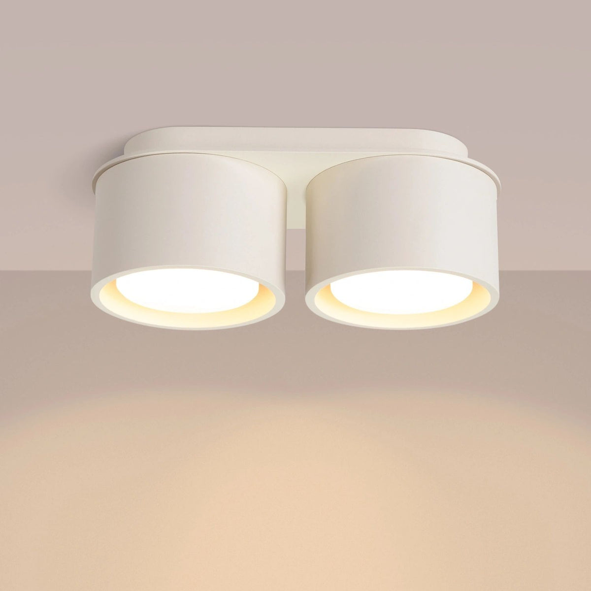 
Design Deckenlampe „Modo“ 2-flammig - Beige