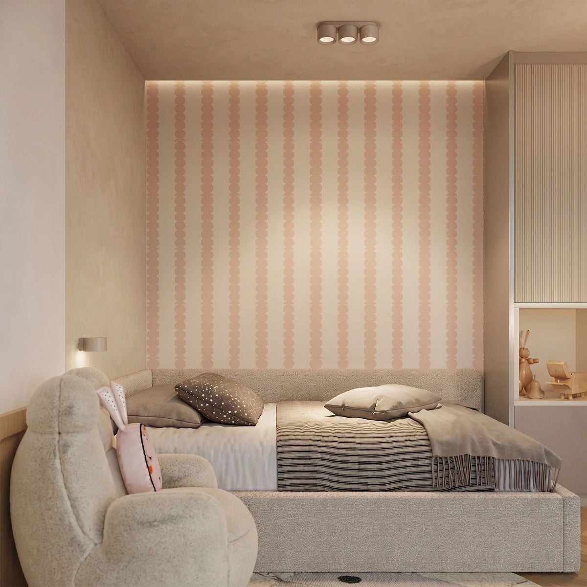 
Design Wandlampe „Modo“ 1-flammig - Taupe