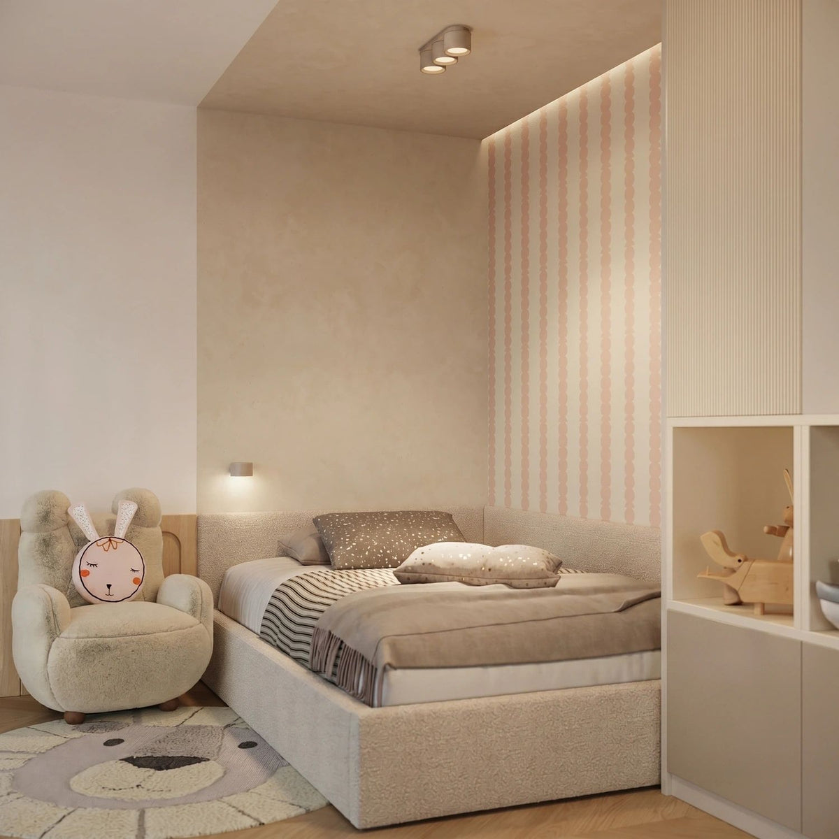 
Design Wandlampe „Modo“ 1-flammig - Taupe