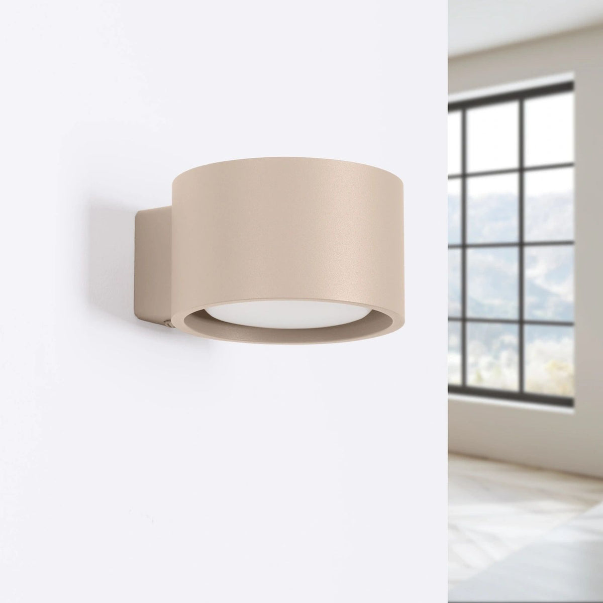 
Design Wandlampe „Modo“ 1-flammig - Taupe