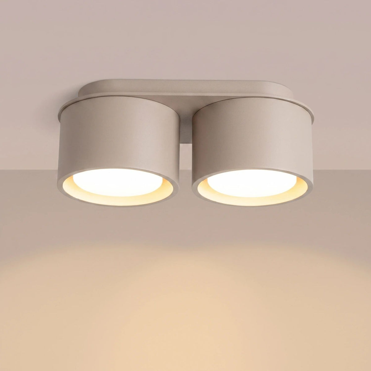 
Design Deckenlampe „Modo“ 2-flammig - Taupe