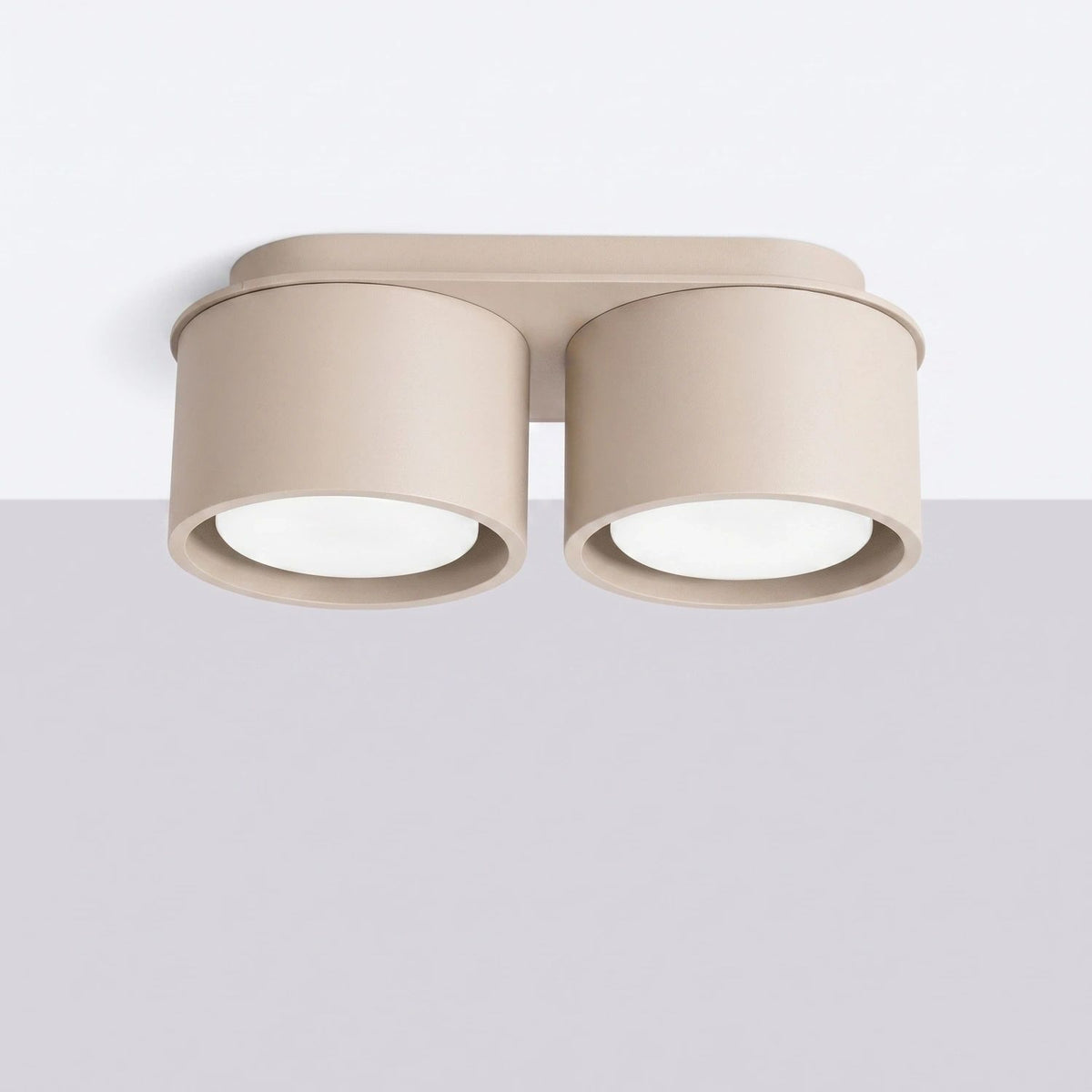 
Design Deckenlampe „Modo“ 2-flammig - Taupe