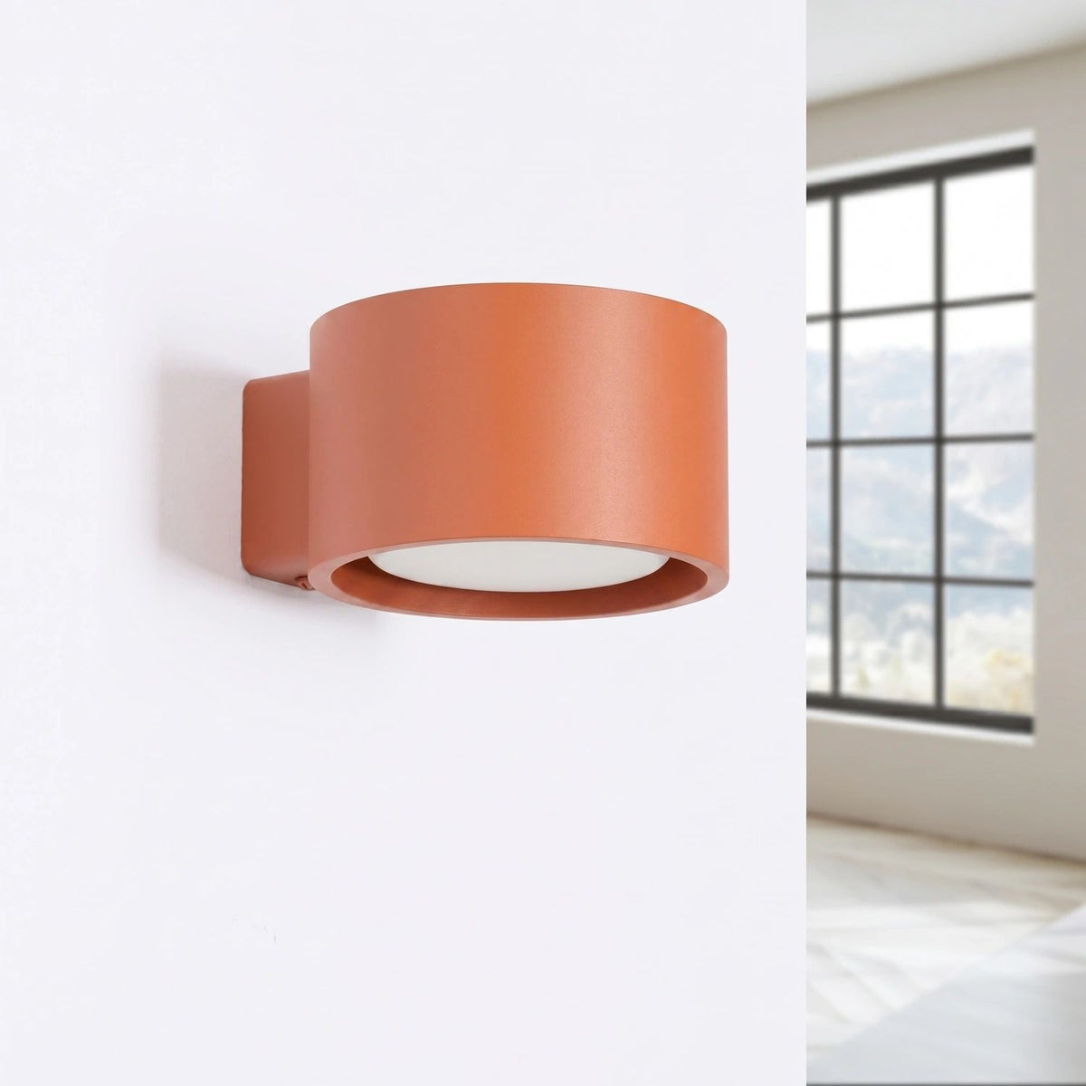 
Design Wandlampe „Modo“ 1-flammig - Ockerrot