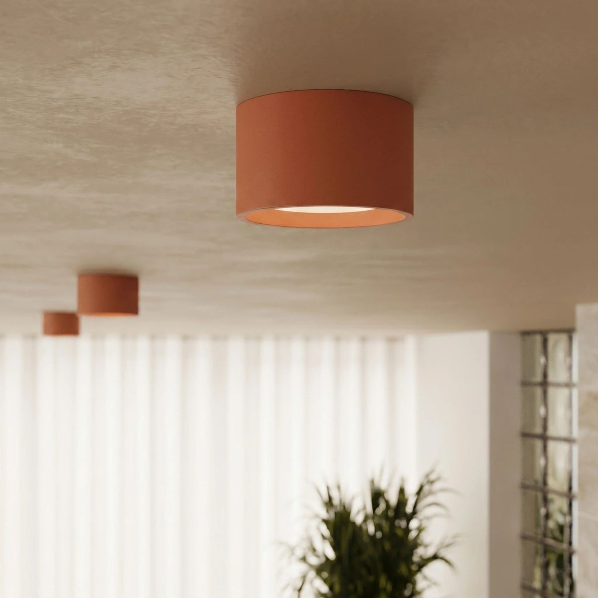 
Design Deckenlampe „Modo“ 2-flammig - Ockerrot