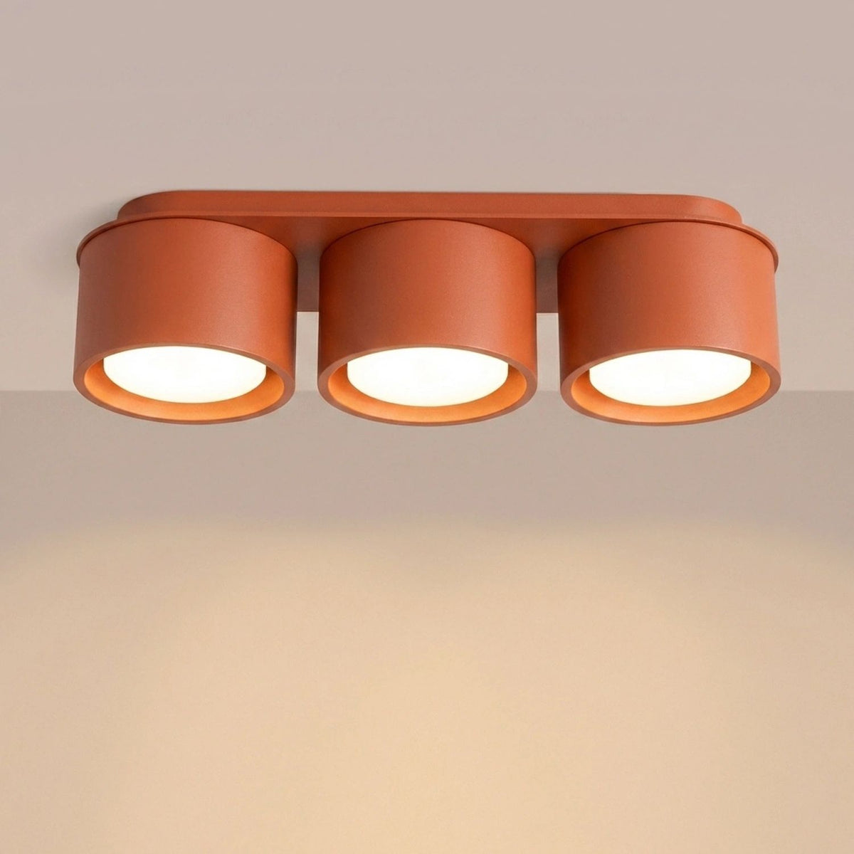
Design Deckenlampe „Modo“ 3-flammig - Ockerrot