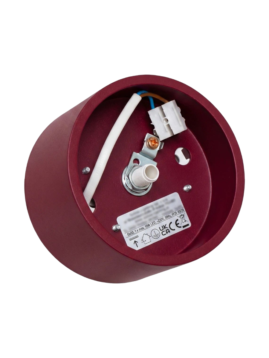 
Design Deckenlampe „Modo“ 1-flammig - Burgundrot