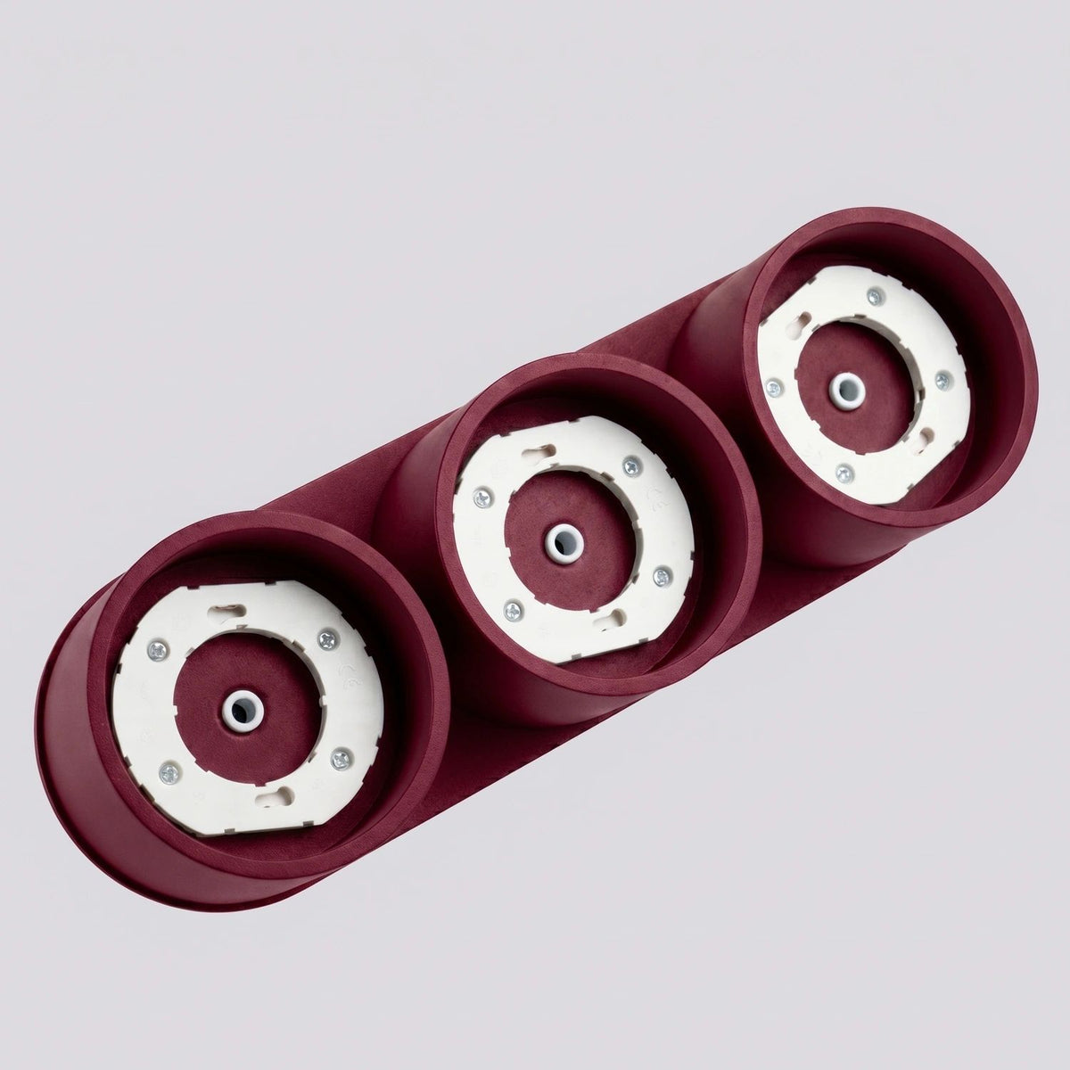 
Design Deckenlampe „Modo“ 3-flammig - Burgundrot