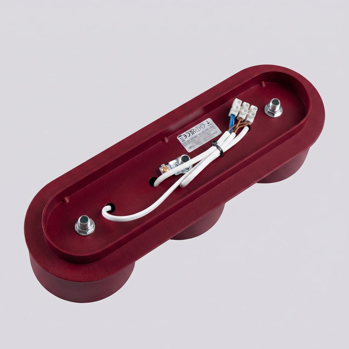 
Design Deckenlampe „Modo“ 3-flammig - Burgundrot